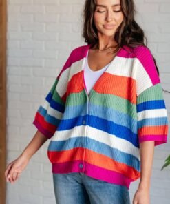Bold Flirt Button Down Cardigan - Fashion Are Us, LLC